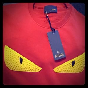 red fendi sweatshirt